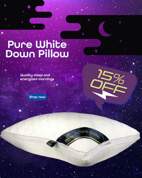 Down Pillow Hilton in Pure White Lazada PH