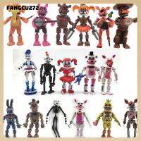 ฟิกเกอร์ตัวการ์ของเล่น FNAF อุปกรณ์ตกแต่งขนาดจิ๋วบอนนี่ Foxy Fazbear ของขวัญ FANGCU272สำหรับเด็ก