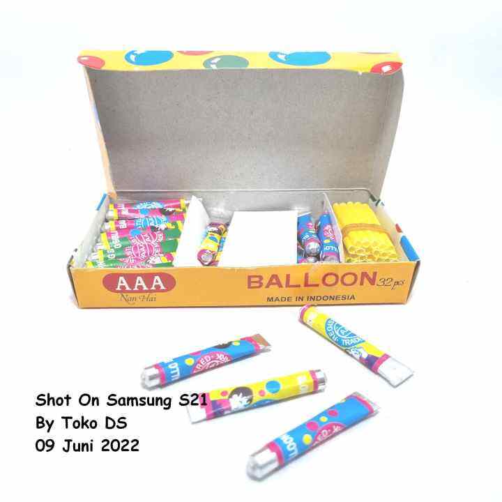 Balon Tiup AAA 1 Box - Balon Tiup Jadul Balon Mainan Anak Tiup Balon ...