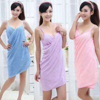 Wearable Microfiber Bathrobe Woman Shower Female Soft Bath Towel for Adults for Home Textiles Bath and Sauna Towels Bathroom