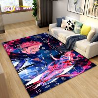 〖Queena carpet〗Jujutsu Kaisen พรมเช็ดเท้ารูปการ์ตูน,พรมสำหรับห้องนั่งเล่นห้องนอนโซฟาตกแต่งพรมเช็ดเท้าเด็กเล่นกันลื่นพรมเช็ดเท้า