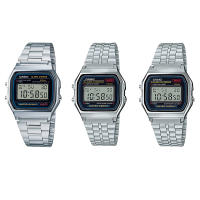 Casio Standard นาฬิกาข้อมือผู้ชาย สายสแตนเลส รุ่น A158W,A159W (A158WA-1,A159W-N1,A159WA-N1)