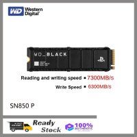 Wd_ BLACK 1TB SN850P SSD M.2 NVMe สำหรับ PS5คอนโซลสูงสุด7300เมกะไบต์/วินาทีพร้อมฮีทซิงค์