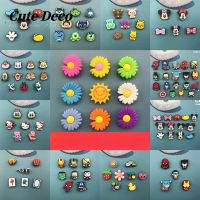 【Cute Deco】Cartoon Animation (10 Types) Cat and Mouse / Mickey / Cherry Meatball/Charm Button Deco/ Cute Jibbitz Croc Shoes / Charm Resin Material for Shoe Accessories