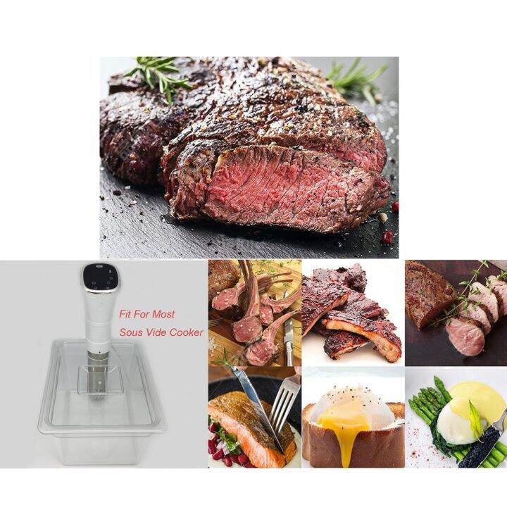 ราคาถูก-sous-vide-คอนเทนเนอร์สเต็กเครื่องคอนเทนเนอร์พร้อมฝาปิด11l-ถังเก็บน้ำ-bath