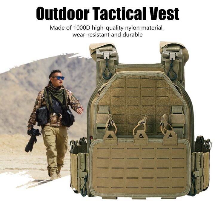 Molle Tactical Vest Men Plate Carrier Yakeda Nylon Molle Chest Rig ...