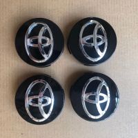 HYS 4ชิ้นโลโก้รถศูนย์ล้อ Hub Cap 62มิลลิเมตรและ60มิลลิเมตรยางริมหมวกเปลี่ยนสำหรับ Toyota Camry Alphard กีฬา