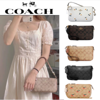 COACH/COACH Women NOLITA Classic Presbyopia Clutch Underarm Handbag Shoulder Mahjong Bag/แฟชั่นคลาสสิก/แท้/จัดส่งที่รวดเ