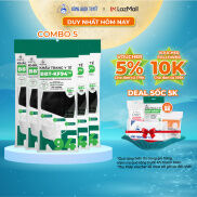 Combo 5 Gói Khẩu trang Bông Bạch Tuyết KF94 4 lớp - Đen 10 cái hộp