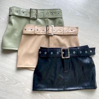 ANGELWANG - Trinity Leather Mini Skirt (กระโปรงสั้น)