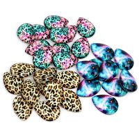 10x14mm 13x18mm 18x25mm Drop Leopard print New Fashion Handmade Photo Glass Cabochons Pattern Domed Jewelry Accessories supplies DIY accessories and o