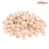 100pcs Unfinished Blank Mini DIY Wooden Square Blocks 1cm Wood Solid Cubes for Woodwork Craft Kids Toy Puzzle Making Material Wall Chargers