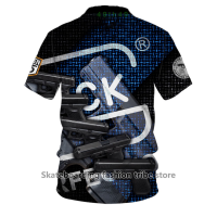 GLOCK 5TH Summer GEN POLO SHIRT FULL SUBLIMATION JERSEY POLO SHIRT FOR MAN FASHION NEW{in stock} high-quality