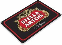 Celestineor Vintage Stella Artois เบลเยียมเบียร์ดีบุกป้ายสำหรับบาร์,ร้านกาแฟ,คลับ,และ Home Wall Art ตกแต่ง