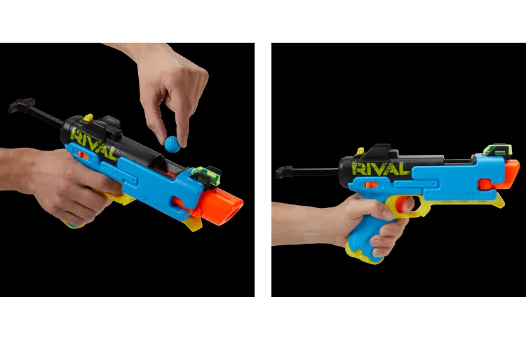  NERF Rival Fate XXII-100 Blaster, Most Accurate Rival System,  Adjustable Rear Sight, Breech Load, Includes 3 Rival Accu-Rounds : Toys &  Games