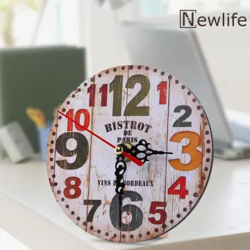 Retro Wooden Alarm Clock – HF Decor