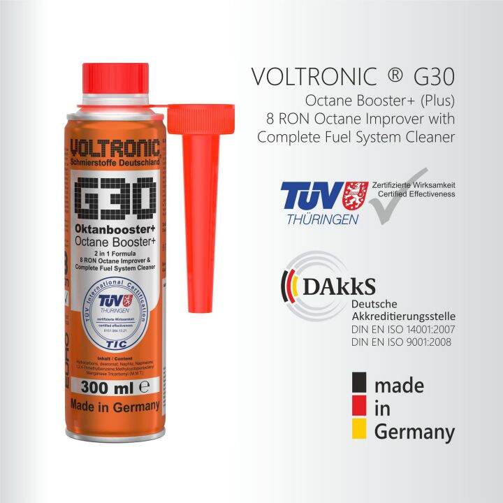 ถูกที่สุดในโลก-voltronic-g30-octane-booster-8-ron-สารเพิ่มค่า-octane-และ-ล้างหัวฉีด-300-ml