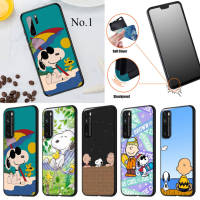 JI33 Snoopy Cartoon อ่อนนุ่ม High Quality ซิลิโคน TPU Phone เคสโทรศัพท์ ปก หรับ Huawei P10 P20 P30 Pro Lite Y5P Y6 Y6P Y7A Y8P Y9A Y8S Y9S Y7 Y9 Prime