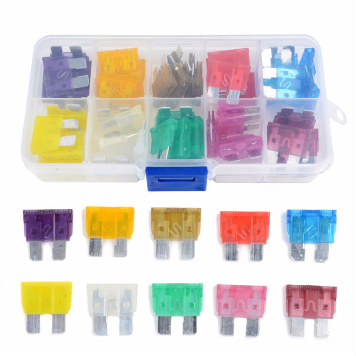 50pcs-mixed-medium-standard-blade-fuse-32v-assortment-kit-car-auto-3a-40a-box-for-car-van-truck-coach-bus-motorcycle-quad-boat