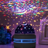 【LZ】﹊❒  Multifunction LED Starry Sky Light Projection Night Light Bedside Bedroom Atmosphere Lamp Rotating StageLight Projector Lamp