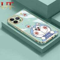 เคสโทรศัพท์สำหรับ VIVO S1 S1 PRO V17 V11i V9โปร V29E เคสโทรศัพท์ชุบโลหะด้วยไฟฟ้า V20โปร V20 SE V21E V21 V23E V19 V11แฟชั่นการ์ตูนโดราเอมอนกล้องซองนุ่มกันกระแทกปกป้องด้านหลัง