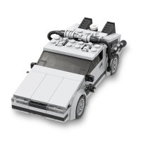 MOC High-Tech Back to the Future Car Sports Building Blocks Bricks Delorean Time Machine Speed Vehicle Supercar Toy For Children