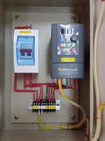 INVERTER 3.7kW 5HP  INPUT 220V  1PHASE  ไฟบ้าน   OUTPUT 220V  3 PHASE  WITH CONTROL BOX  พร้อมตู้ควบคุม หมุน ซ้าย หรือ ขวา และ หยุด