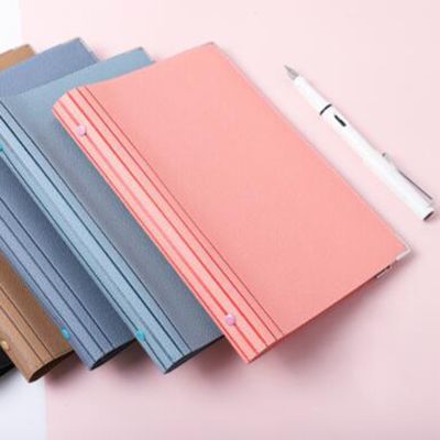1 Pc Retro PU Leather A5 Notebook Diary Business Schedule Planner Loose-leaf Binder Sp-iral Notepad Office Stationery