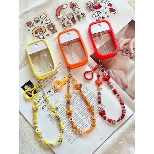 สายคล้องแมส-สายคล้องแว่น-mask-strap-n-e-w-set-ขวดสเปรย์แอลกอฮอล์เปล่า-amp-เคสสี-amp-พวงกุญแจ-amp-สายคล้องลูกปัด-4in-1-สายคล้องแมสไฮโซ-สายคล้องคอ-แฟชั่น-แบรนด์-สายคล้องแมสเด็ก-สายคล้องแมสผู้ใหญ่