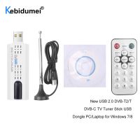 Digital Salite USB 2.0 DVB T2 Stick Tuner with Antenna Remote HD Receiver For PC Laptop with Remote Control Stick