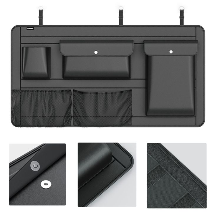 high-capacity-adjustable-car-storage-box-backseat-5-bag-trunk-organizer-multi-use-pu-car-back-organizer-with-bag