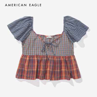 American Eagle Babydoll Shirt เสื้อเชิ้ต ผู้หญิง เบบี้ดอล (EWSB 035-4491-900)