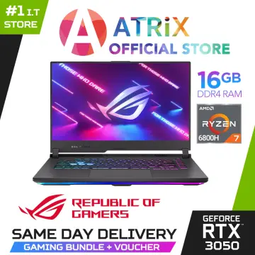 ASUS ROG Strix G15 (2022) Gaming Laptop, 15.6 300Hz IPS FHD Display,  NVIDIA GeForce RTX 3050, AMD Ryzen 7 6800H, 16GB DDR5, 1TB SSD, RGB  Keyboard