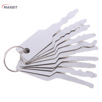 MARBIT 10x สแตนเลส jiggler Keys dual Sided Car Unlock ชุดซ่อมเปิด