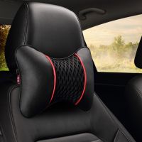 Breathable Not Hot Car Neck Pillows Flock Cloth Single 1piece Headrest Fit For Most Cars Filled Fiber Universal Car Pillows