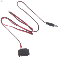 Cjing 1PC DC CABLE SATA MALE TO DC 5.5*2.5mm 12V แหล่งจ่ายไฟ SATA TO DC CABLE 100cm