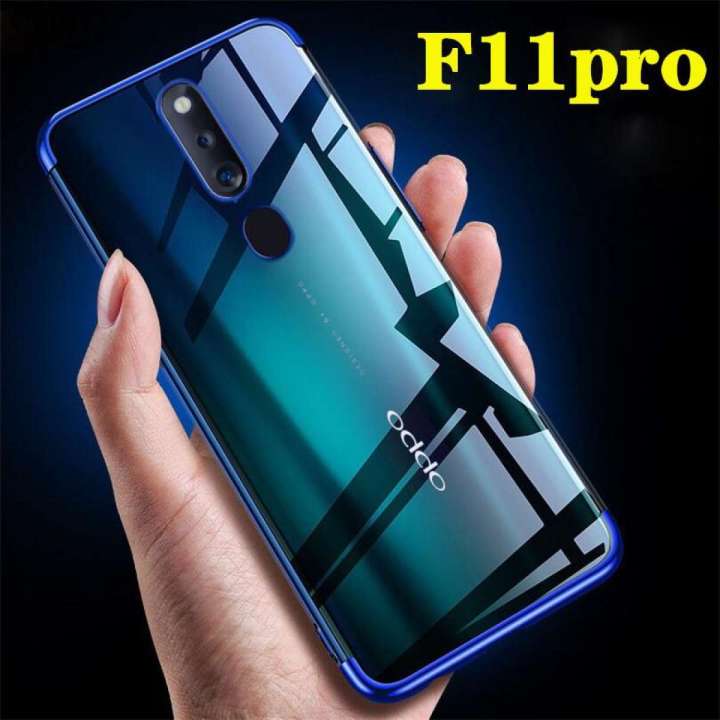 พร้อมส่ง-case-oppo-f11pro-เคสออฟโป้-f11pro-เคสนิ่ม-tpu-เคสใสขอบสี-สินค้ามาใหม่-สีดำ-สีแดง-สีนำเงิน-case-oppo-f11โปร-เคสสวยและบาง-ขายดีมาก