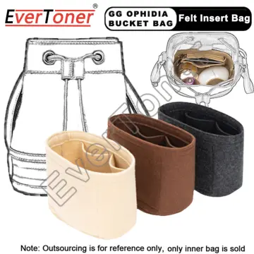 EverToner For Triomphe Bucket Felt Insert Bags Organizer Cosmetic Bag  Handbag Shaper Bag Makeup Travel Inner Purse