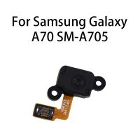 ปุ่มโฮมลายนิ้วมือเซนเซอร์สายดิ้นสําหรับ Samsung Galaxy A70 SM-A705