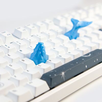 Whale Resin Keycaps Artisan Model For Cross Cherry Mx Switch Gaming Mechanical Keyboard Personality Handmade Make 1U Keycaps