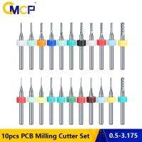 CMCP 10ชิ้นโรงงานปลายข้าวโพด0.5-3.175มิลลิเมตรคาร์ไบด์ PCB Miling ตัด3.175มิลลิเมตรก้าน CNC เครื่องแกะสลัก End Mill