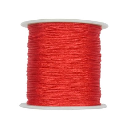 50M/Spool 0.8MM Mix Color Nylon Red Chinese Knotting Macrame Cord Beading Shamballa String Thread Braided DIY Wholesale
