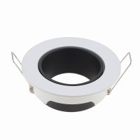 Zinc Alloy Square Round Led Downlight Housing Recessed GU10 Ceiling Spotlight Mounting Frame MR16 Lighting Fixture Cutout 70mm