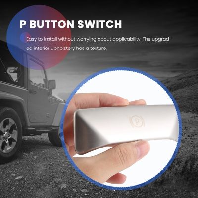 P Button Foot Brake Release Switch Decoration Stainless Steel Stickers for E Class W212 C Class W204