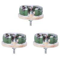 3X 100 Watt 100 Ohm Ceramic Disk Rheostat Variable Resistor