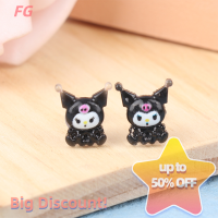 ?【Lowest price】FG Sanrio ต่างหู Hello Kitty STUD กับต่างหูเกาหลีต่างหูห่วงผู้หญิงเครื่องประดับงานปาร์ตี้ Kuromi