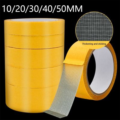 ►♧ 10M Strong Fixation Of Double Sided Cloth Base Tape Translucent Mesh Waterproof Super Traceless High Viscosity Carpet Adhesive