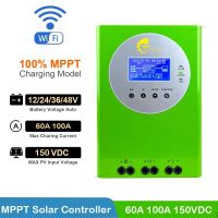 60A 100A MPPT Solar Charge Controller 12V 24V 48V 150VDC Solar Panel PV Regulator With WIFI Function For Lifepo4 Lithium GEL