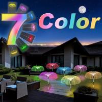 Solar Jellyfish Light Outdoor Waterproof Flowers Garden Lamp 7 Color Changing Landscape Yard Patio Pathway Christmas Sun Light Outdoor Lighting