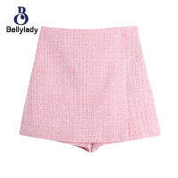 ผู้หญิง Tops Culottes สีทึบ Elegant Double-Breasted ชุด Textured Culottes กระโปรงสำหรับธุรกิจ11